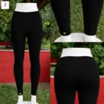 black ankle length leggings