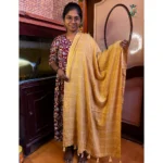 Sandal checked cotton dupatta with tassels for women – Jeeyo Fashion