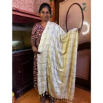 Skin checked cotton dupatta with tassels for women – Jeeyo Fashion