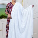 White checked cotton dupatta with tassels for women – Jeeyo Fashion