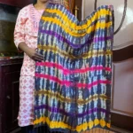 Multi color cotton stole for women daily wear India