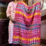 Multi color cotton stole for women