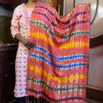 Multi color cotton stole for women