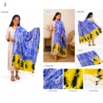 Multi color cotton stole for women