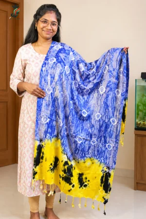 Multi color cotton stole for women