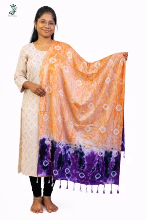 Multi color cotton stole for women