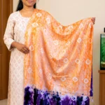 Multi color cotton stole for women