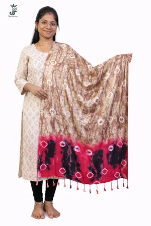 Multi color cotton stole for women