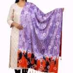 Multi color cotton stole for women