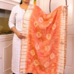 Multi color cotton stole for women