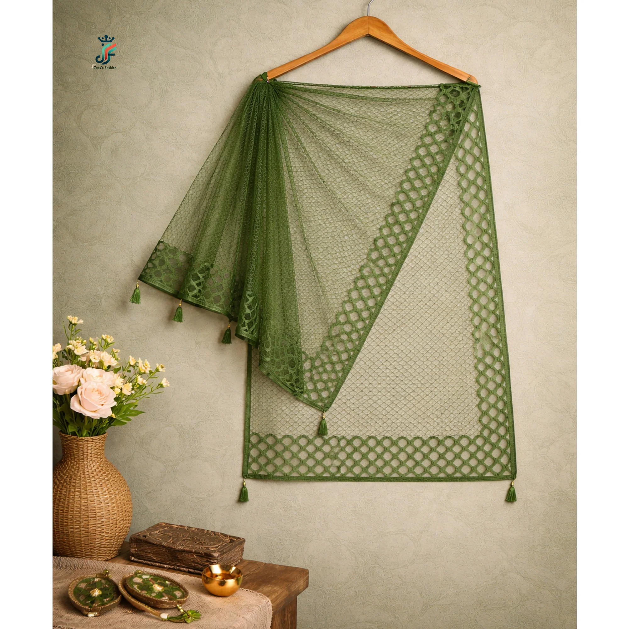 Net dupatta for women