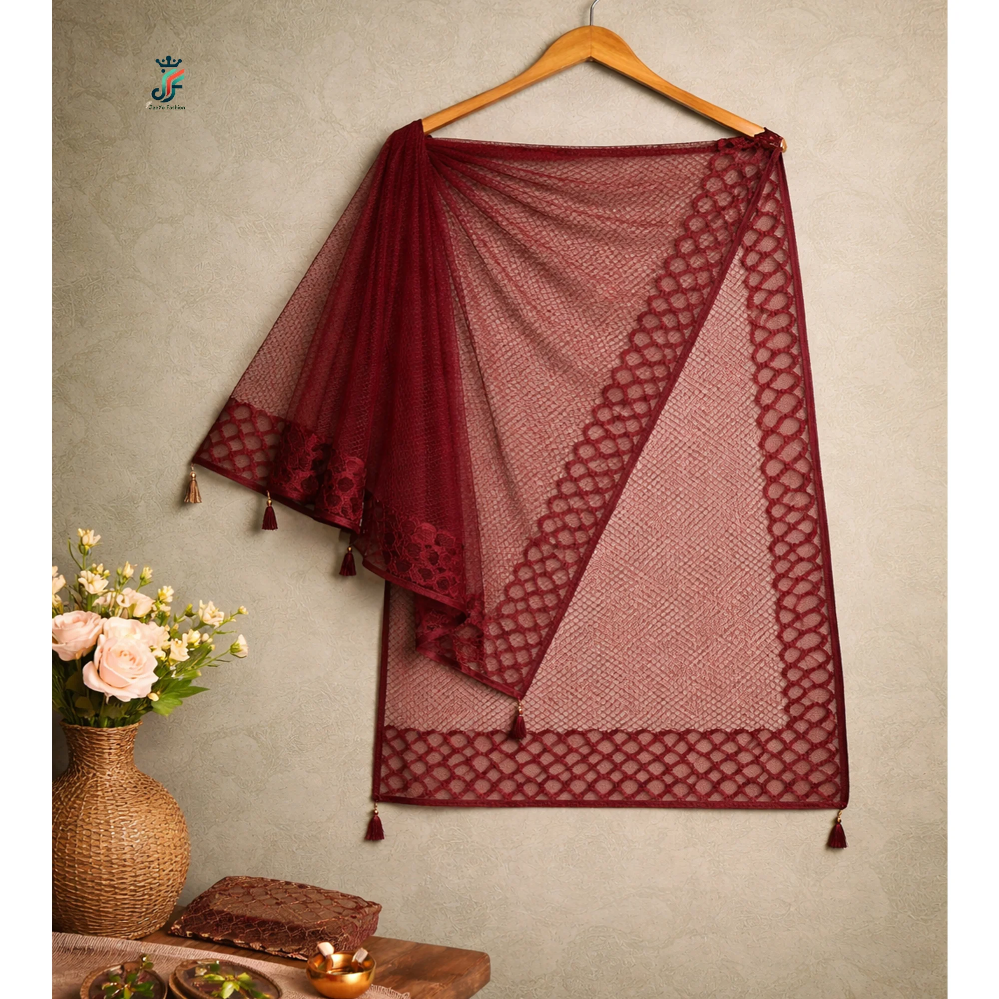 Net dupatta for women