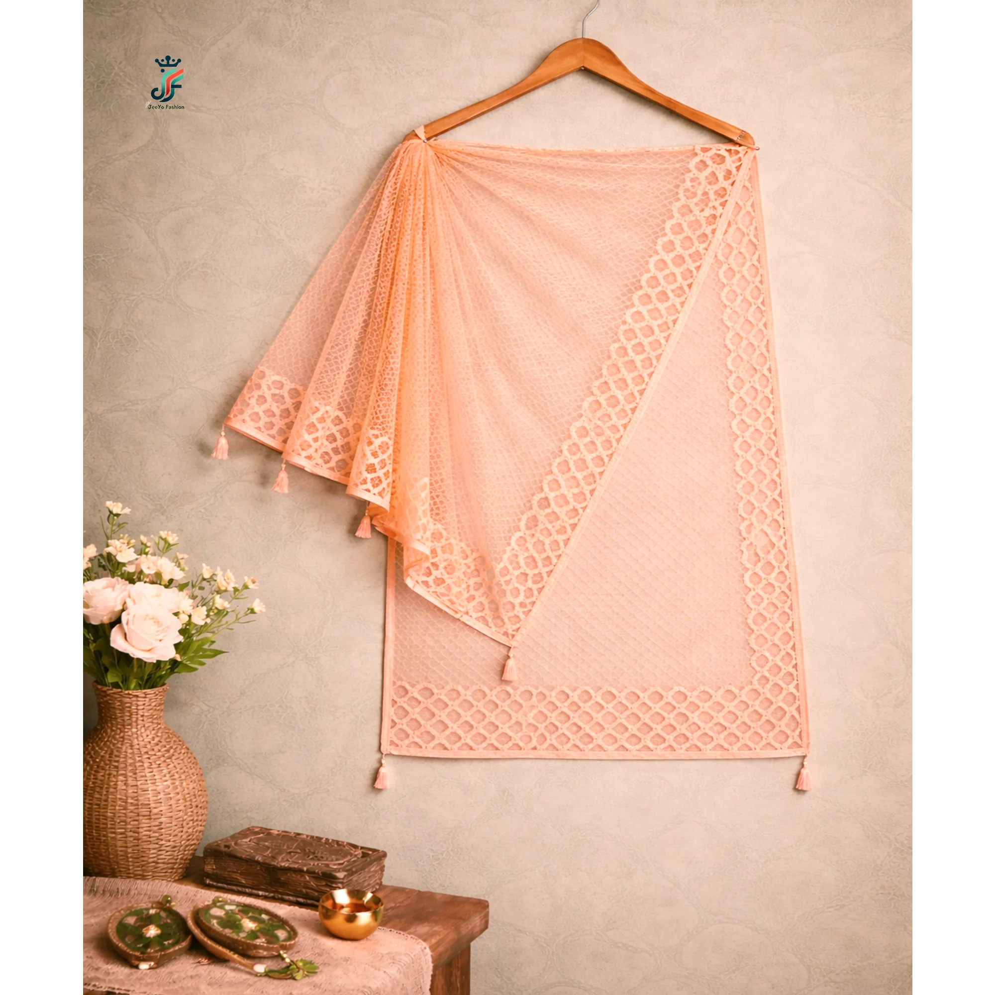Net dupatta for women