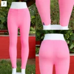 baby pink ankle length leggings