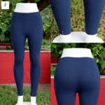 denim blue ankle fit leggings women