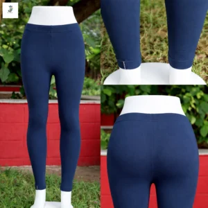 denim blue ankle fit leggings women