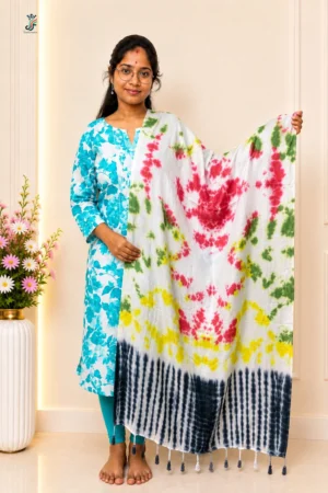 printed stole for women with tassel detailing