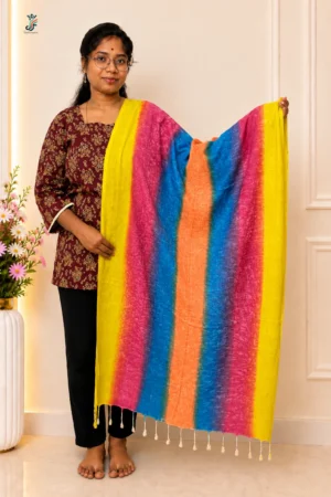 Printed stole for women with tassel detailing