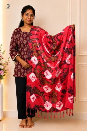 Printed stole for women with tassel detailing