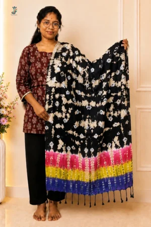 Printed stole for women with tassel detailing