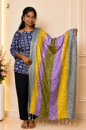 Printed stole for women with tassel detailing