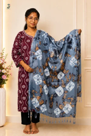 Printed stole for women with tassel detailing