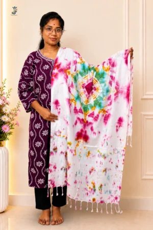 Printed stole for women with tassel detailing
