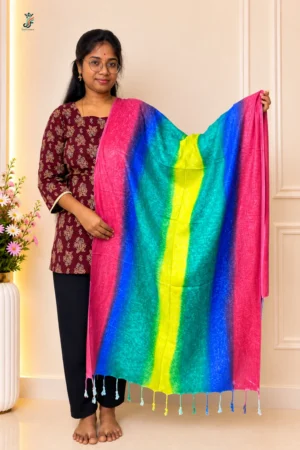 Printed stole for women with tassel detailing
