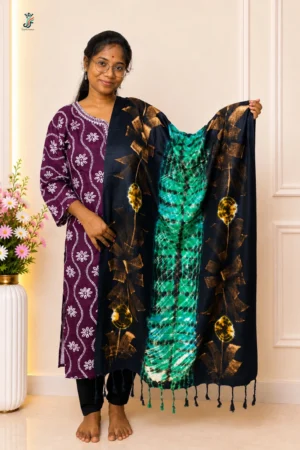 Printed stole for women with tassel detailing