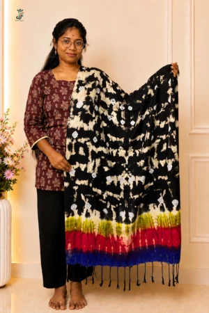 Printed stole for women with tassel detailing