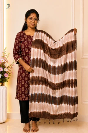 Printed stole for women with tassel detailing